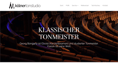 Desktop Screenshot of koelnertonstudio.de