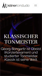 Mobile Screenshot of koelnertonstudio.de